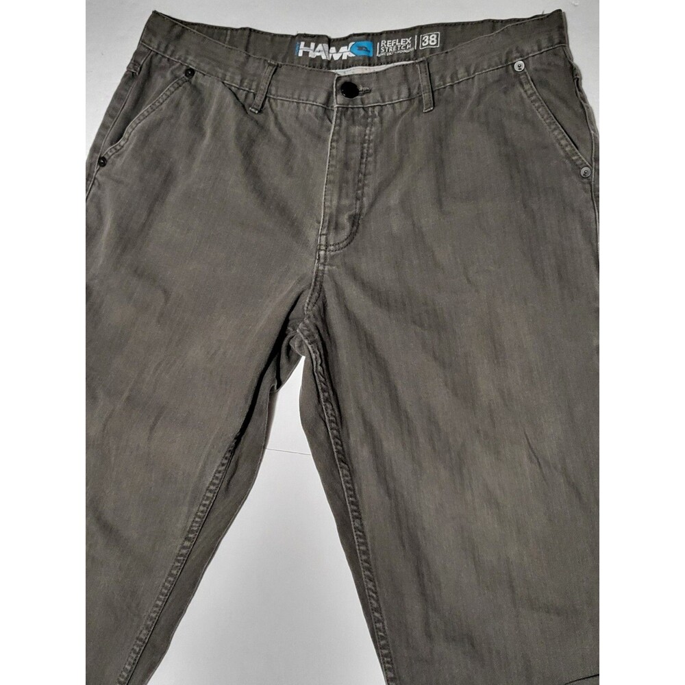 Tony Hawk Reflex Stretch Cargo Pants Size Men's 38x34 Green Skateboarding